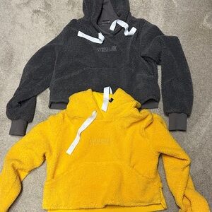 Gymshark Gray Hoodie with White Accents